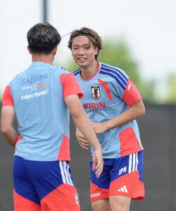 サッカー日本代表W杯北中米大会ベースキャンプ　練習に臨む板倉滉(撮影･足立雅史)＝2026年6月11日(現地時間)