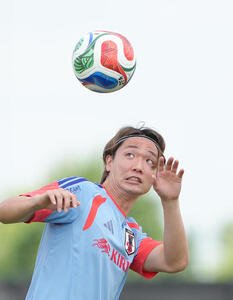 サッカー日本代表W杯北中米大会ベースキャンプ　練習に臨む板倉滉(撮影･足立雅史)＝2026年6月11日(現地時間)