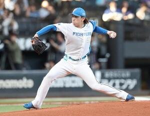 日本ハム対中日　日本ハム先発の細野晴希(撮影･黒川智章)