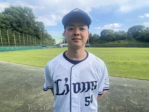 右肩手術後の復帰登板を果たした西武黒木(撮影･金子真仁)