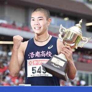 第110回日本陸上競技選手権大会　最終日　男子400メートル障害決勝　新記録で優勝した後藤大樹(撮影･宮地輝)＝2026年6月14日