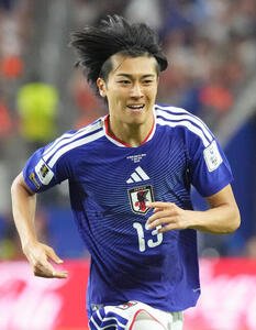 W杯北中米大会　1次リーグ　第1戦　日本対オランダ　後半、ゴールを決めた中村敬斗(撮影･足立雅史)＝2026年6月14日