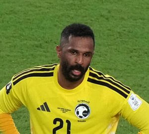 サウジアラビアのGKモハンメド･オワイス(AP)