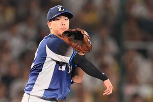 西武の遊撃手･滝沢夏央=木子慎太郎撮影