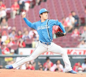 広島対日本ハム　先発の日本ハム北山亘基(撮影･梅根麻紀)