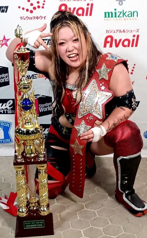 ワールド･オブ･スターダム王座を初戴冠した鈴季すず