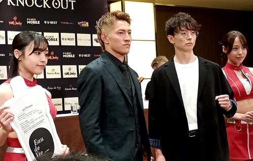 KNOCK OUT代々木大会のメインで激突する龍聖(左)と小森玲哉