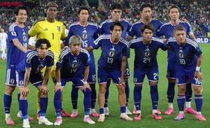日本対チュニジア　試合前、写真に納まる日本代表スタメン(現地時間2026年6月20日撮影)