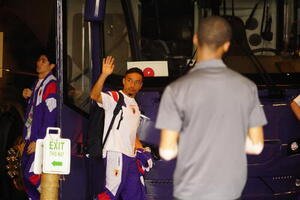 チュニジア戦から一夜明け、ベースキャンプ地の米国ナッシュビルに戻った日本代表DF長友佑都