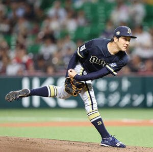 ソフトバンク対オリックス　先発のオリックス田嶋大樹(撮影･梅根麻紀)