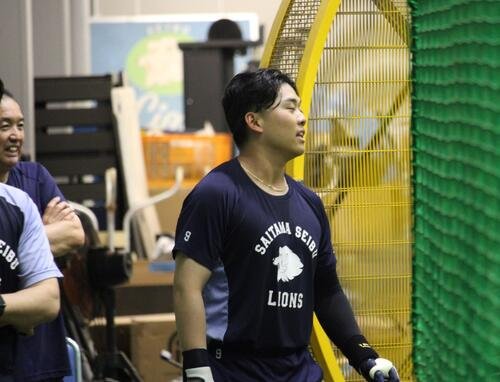 ファームで打撃絶好調の西武蛭間(撮影･金子真仁)