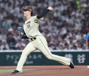 西武対日本ハム　先発し力投する日本ハム山崎福也(撮影･増田悦実)