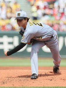 広島対阪神　阪神先発の高橋遥人(撮影･加藤孝規)