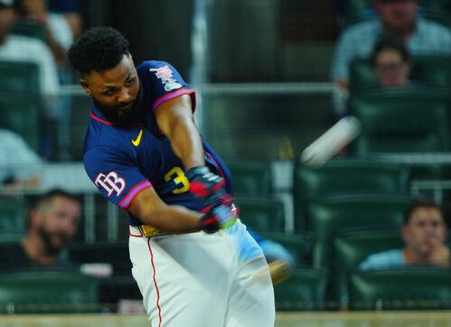 MLBホームランダービーに臨むカミネロ(現地2025年7月14日撮影)