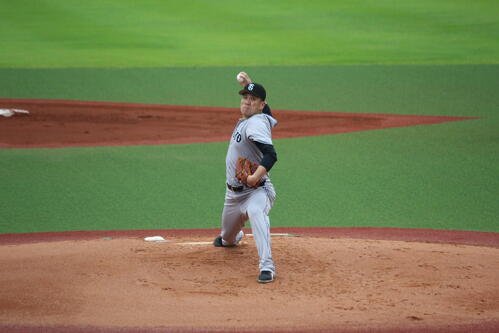 ファーム･リーグ　ヤクルト対巨人　田中将大が3週間ぶり登板