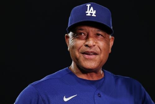 監督として通算1000勝を達成したドジャースのデーブ･ロバーツ監督(AP)
