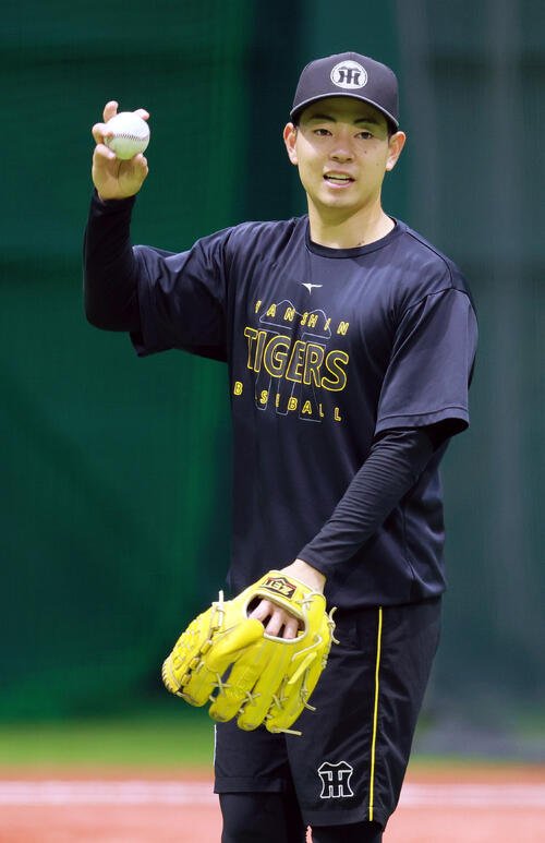 阪神下村海翔(2026年6月26日撮影)
