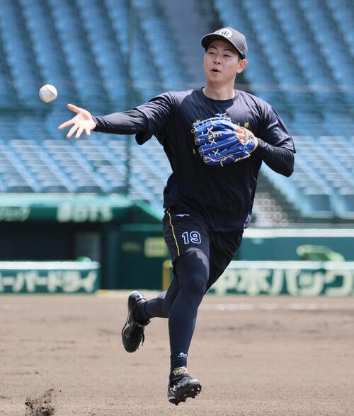 阪神下村海翔(2026年6月29日撮影)