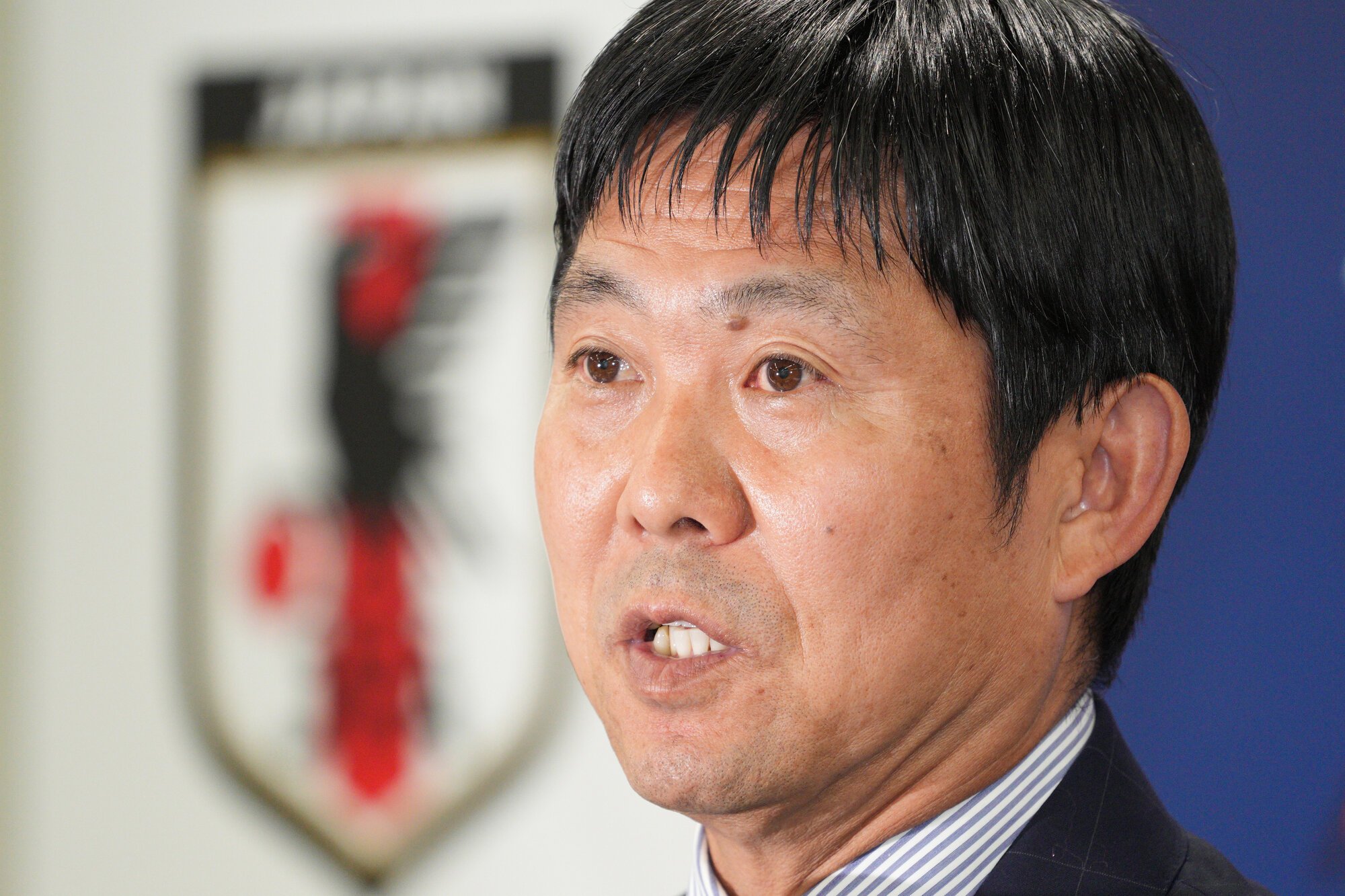 サッカー森保監督が会見｢未来に必ず世界一とれる｣　去就は明言せず