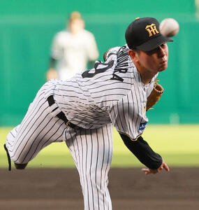 阪神対中日　阪神先発の下村海翔(撮影･上山淳一)