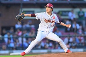 楽天対日本ハム　楽天先発の早川隆久(撮影･滝沢徹郎)