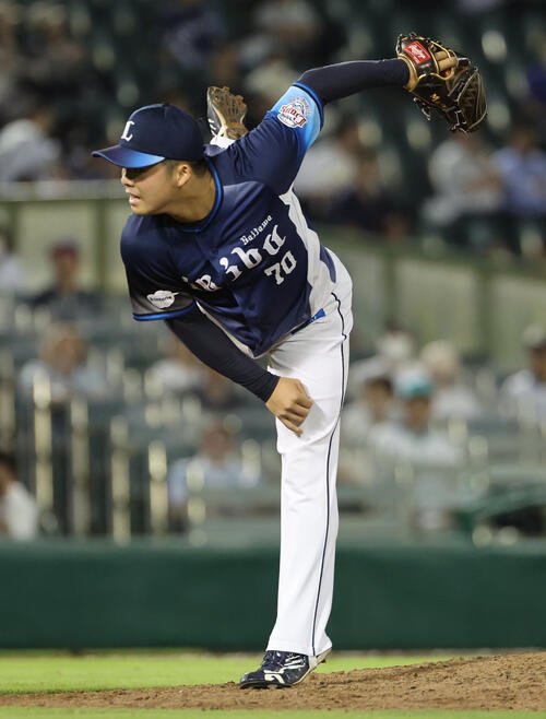 オリックス対西武　11回から登板の西武豆田泰志(2026年7月3日)