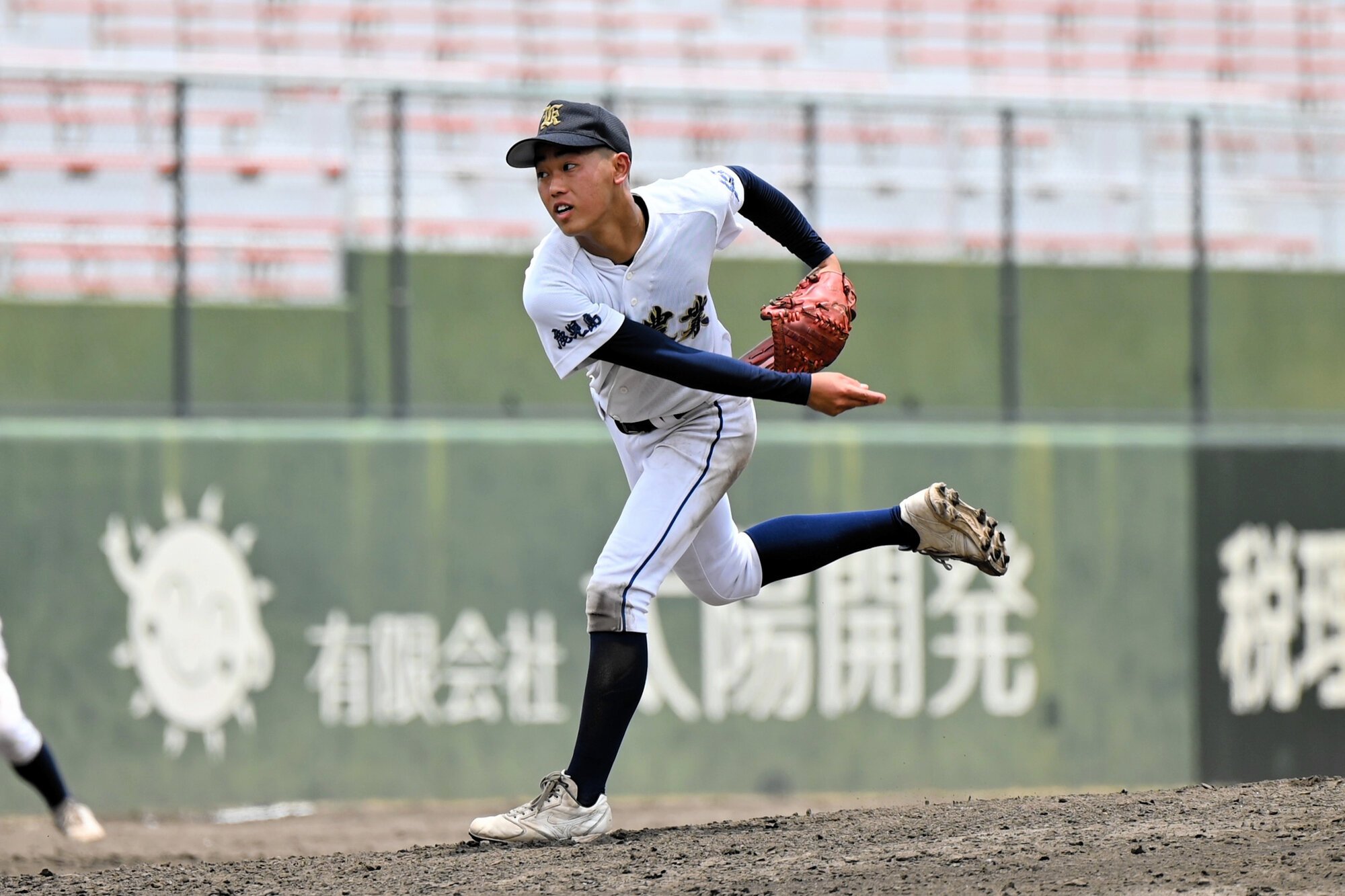 鹿屋農の田吹輝琉選手(2年)=2026年7月4日午後0時30分、平和リース、大村久撮影