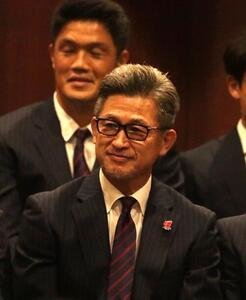 出陣式に参加したJ3福島･FW三浦知良　(撮影･高橋香奈)