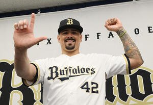 ファン投票でオールスターに選出されたオリックスのアンドレス･マチャド(撮影･和賀正仁)＝2026年7月7日、京セラ　