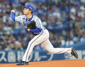 DeNA対中日　先発登板するDeNA石田裕太郎(撮影･河田真司)