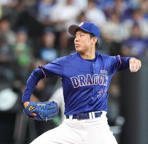 中日松葉貴大(2026年6月撮影)