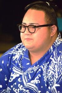 会見で質問に答える丹治(撮影･山田遼太郎)