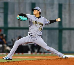 全パ対全セ　全セ先発の高橋遥人(撮影･上田博志)