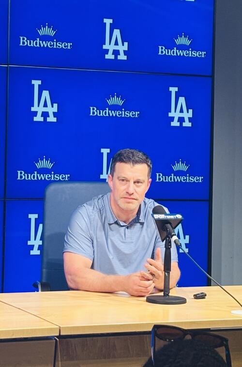 ドジャースのアンドリュー･フリードマン編成本部長が試合前に会見