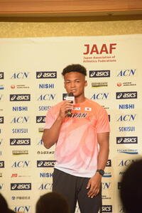 U20世界選手権に挑む日本代表男子主将のアツオビン･アンドリュウ