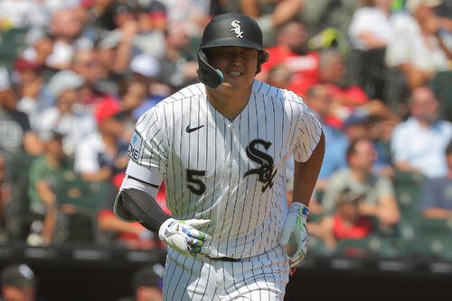 ヤンキース戦に出場したホワイトソックス村上宗隆(AP)
