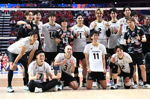 バレー日本代表の選手ら(2026年7月撮影)