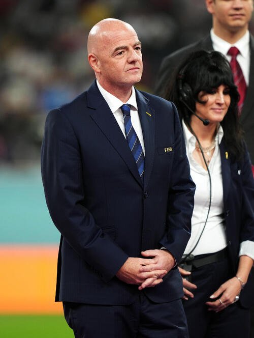 FIFAインファンティノ会長(2022年12月17日撮影)