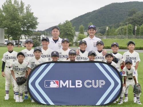 MLB CUP 2026で3位と健闘した宮城リーグ･仙台東の選手、コーチ陣(撮影･高橋香奈)