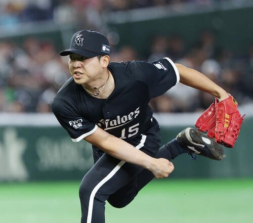 オリックス対楽天　オリックス3番手の椋木蓮(撮影･宮地輝)