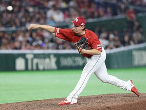 オリックス対楽天　楽天5番手の藤平尚真(撮影･宮地輝)