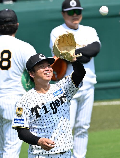 阪神村上頌樹(2026年7月撮影)