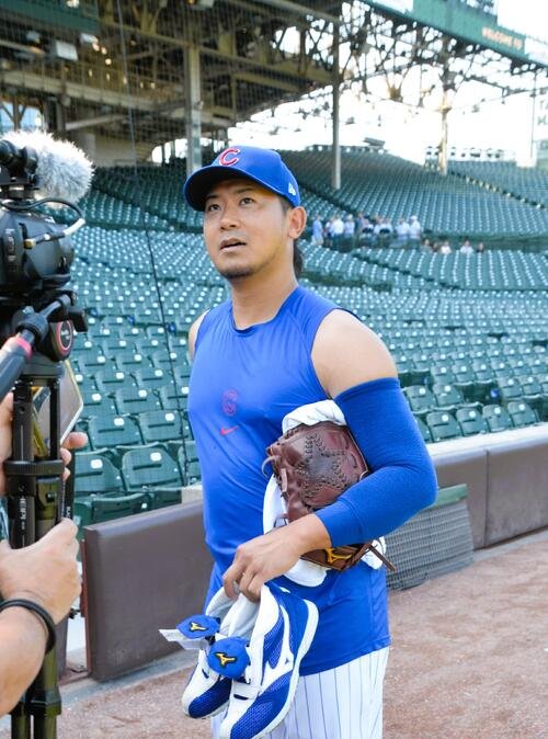 ドジャース3連戦の3戦目に向けて意気込みを語ったカブス今永
