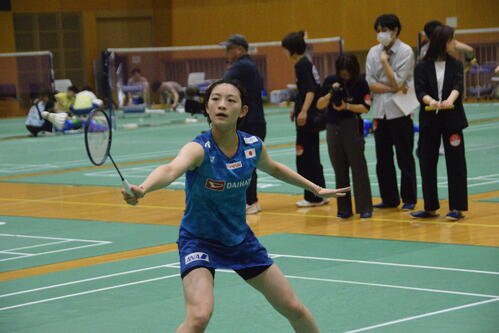 女子シングルスの宮崎友花