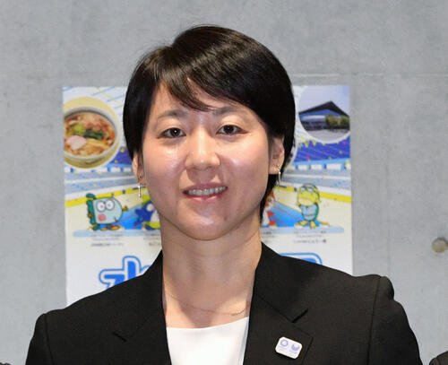 萩原智子さん(2019年4月6日撮影)