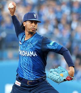 DeNA対阪神　DeNA先発のビド(撮影･河田真司)