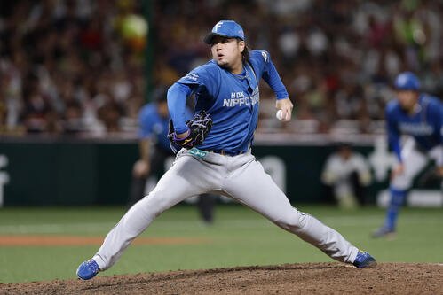 ソフトバンク対日本ハム　日本ハム3番手の堀瑞輝(撮影･前田充)