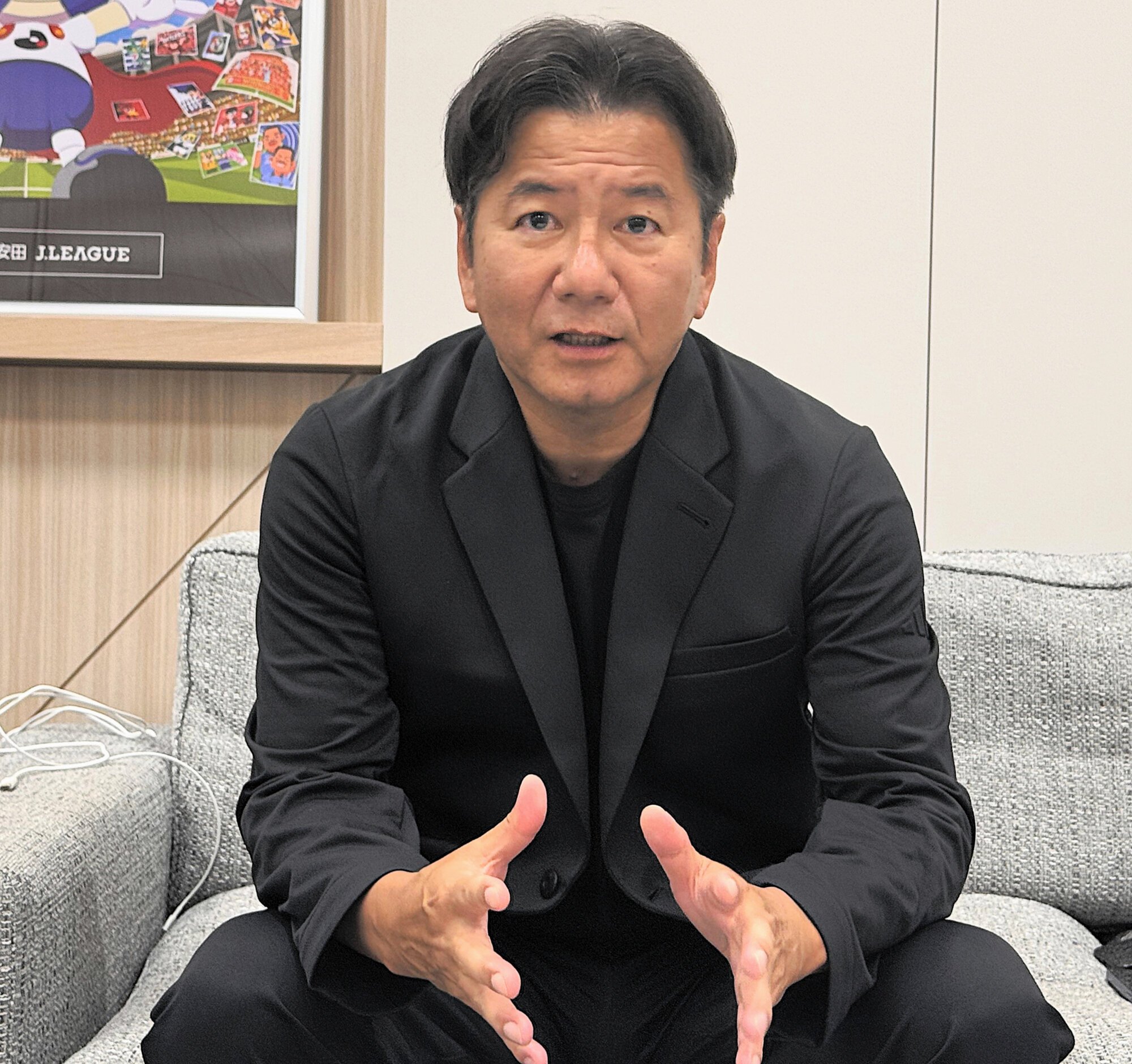新シーズンの展望を語るJリーグの野々村芳和チェアマン