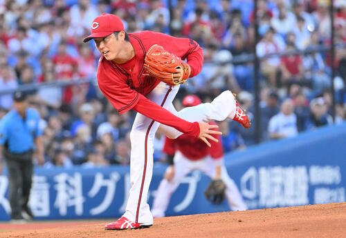 DeNA対広島　広島先発の森下暢仁(撮影･滝沢徹郎)