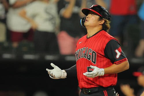 本塁打を放ったホワイトソックス村上宗隆(AP)